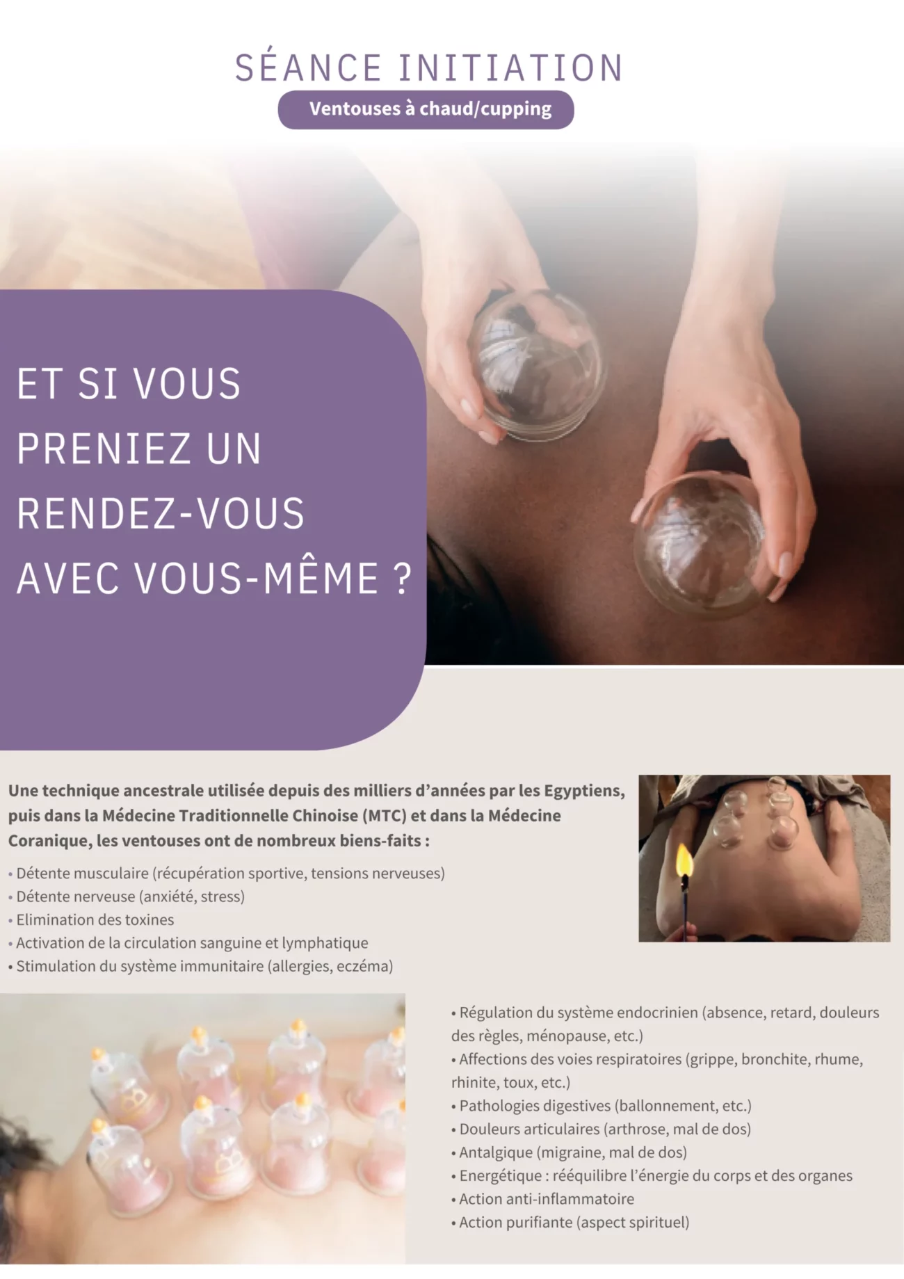 Atelier ventouses à chaud - cupping